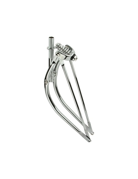 26 Lowrider Bent Spring Fork 1 Inch Chrome.